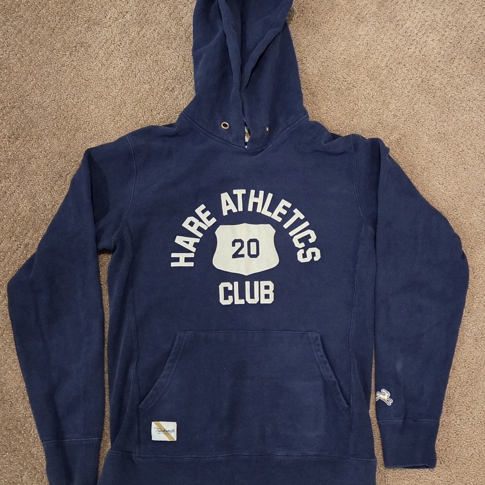 Tracksmith Hare Athletics Club Blue Hoodie